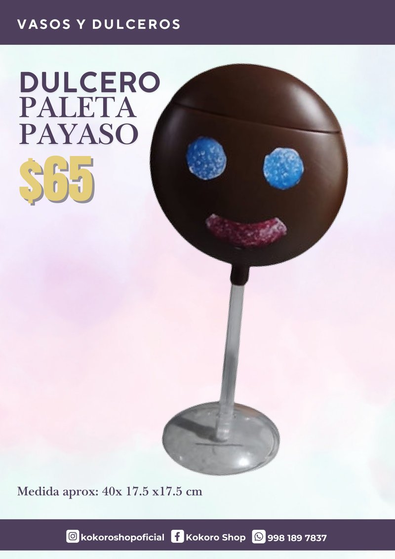 Dulcero Paleta Payaso