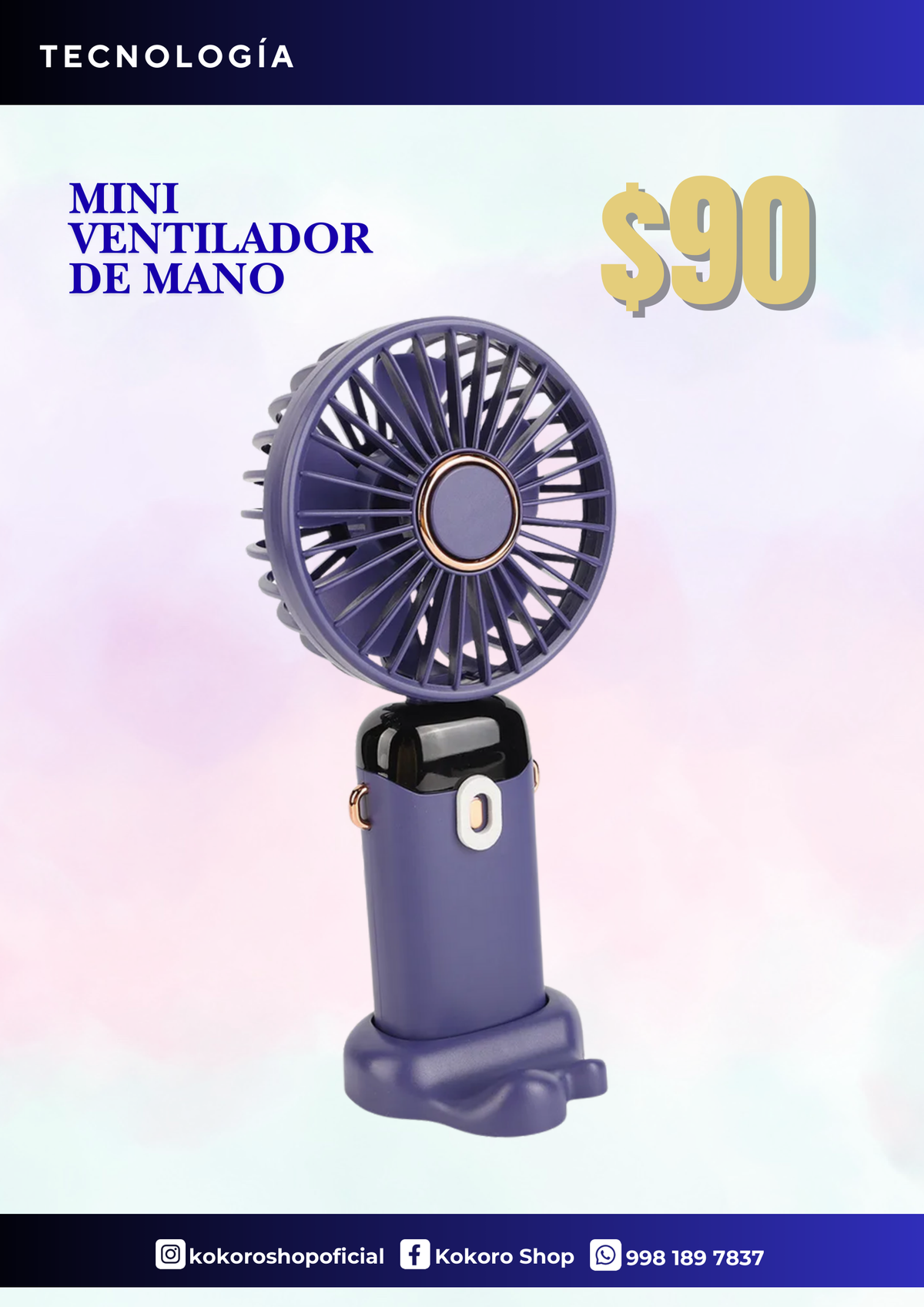 MINI VENTILADOR DE MANO