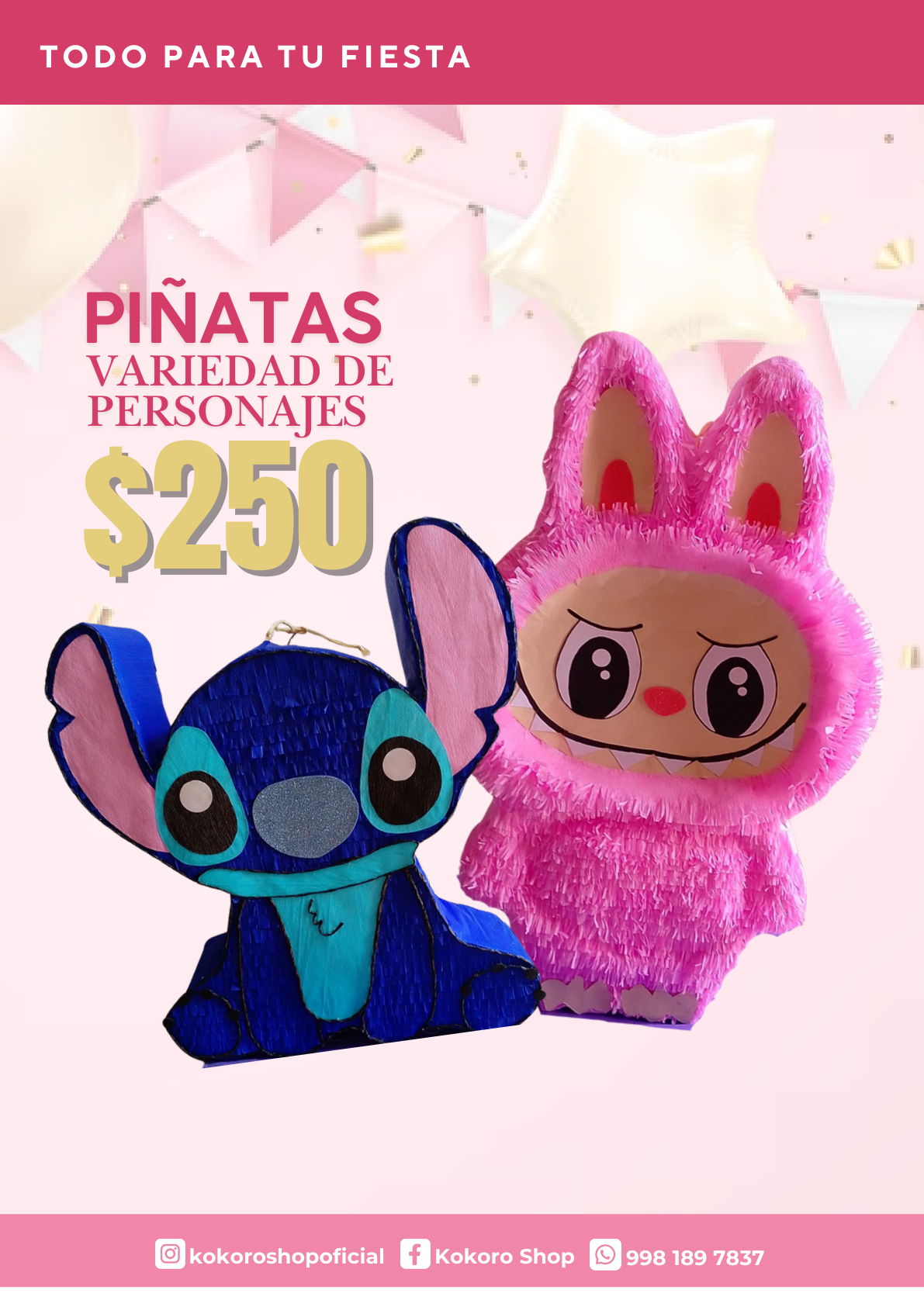 Piñatas Variedad De Personajes