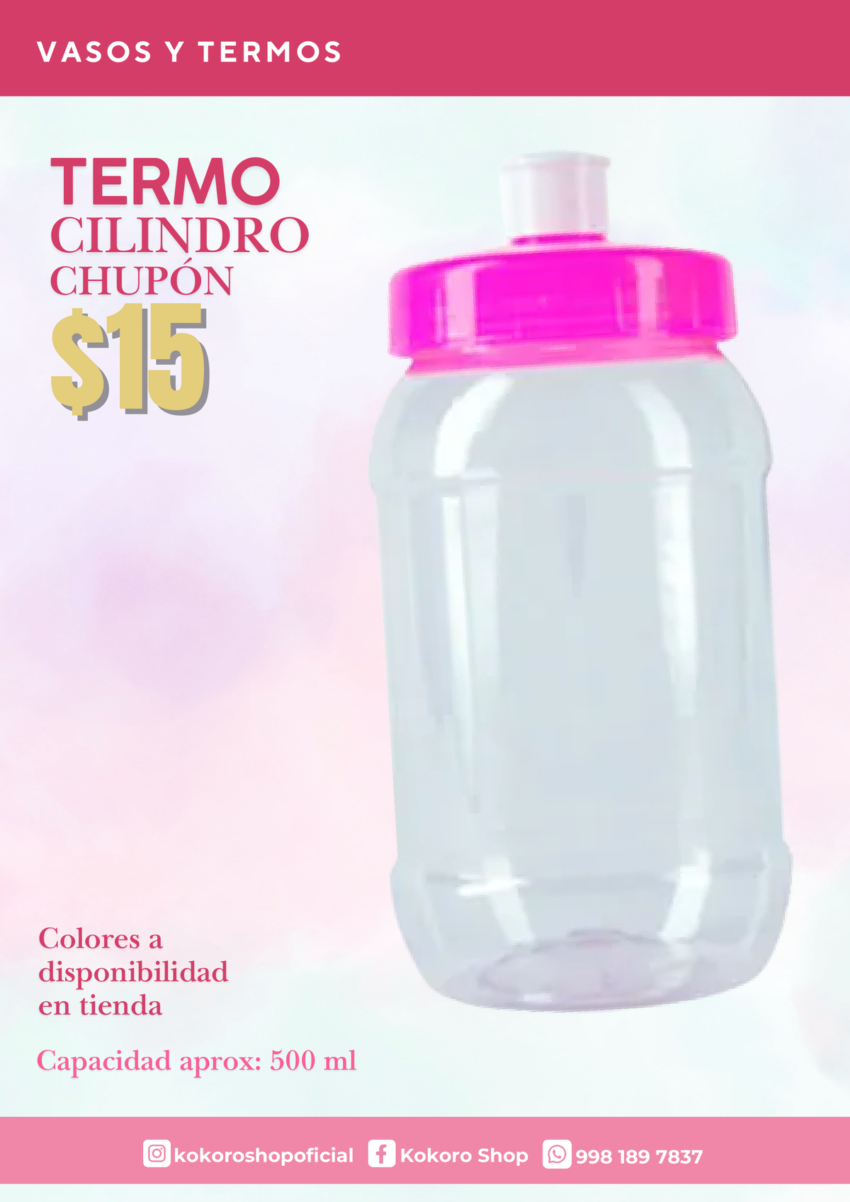 Termo Cilindro Chupón