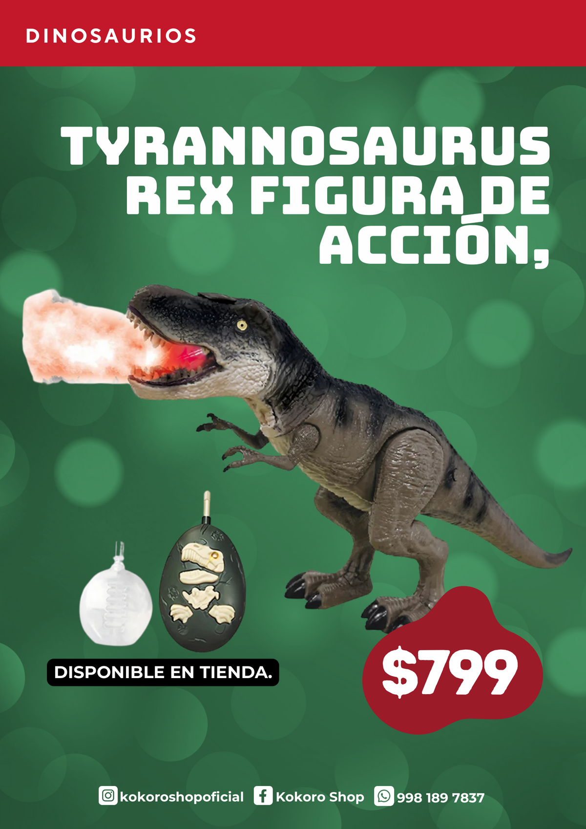 Tyrannosaurus Rex Figura De Acción,