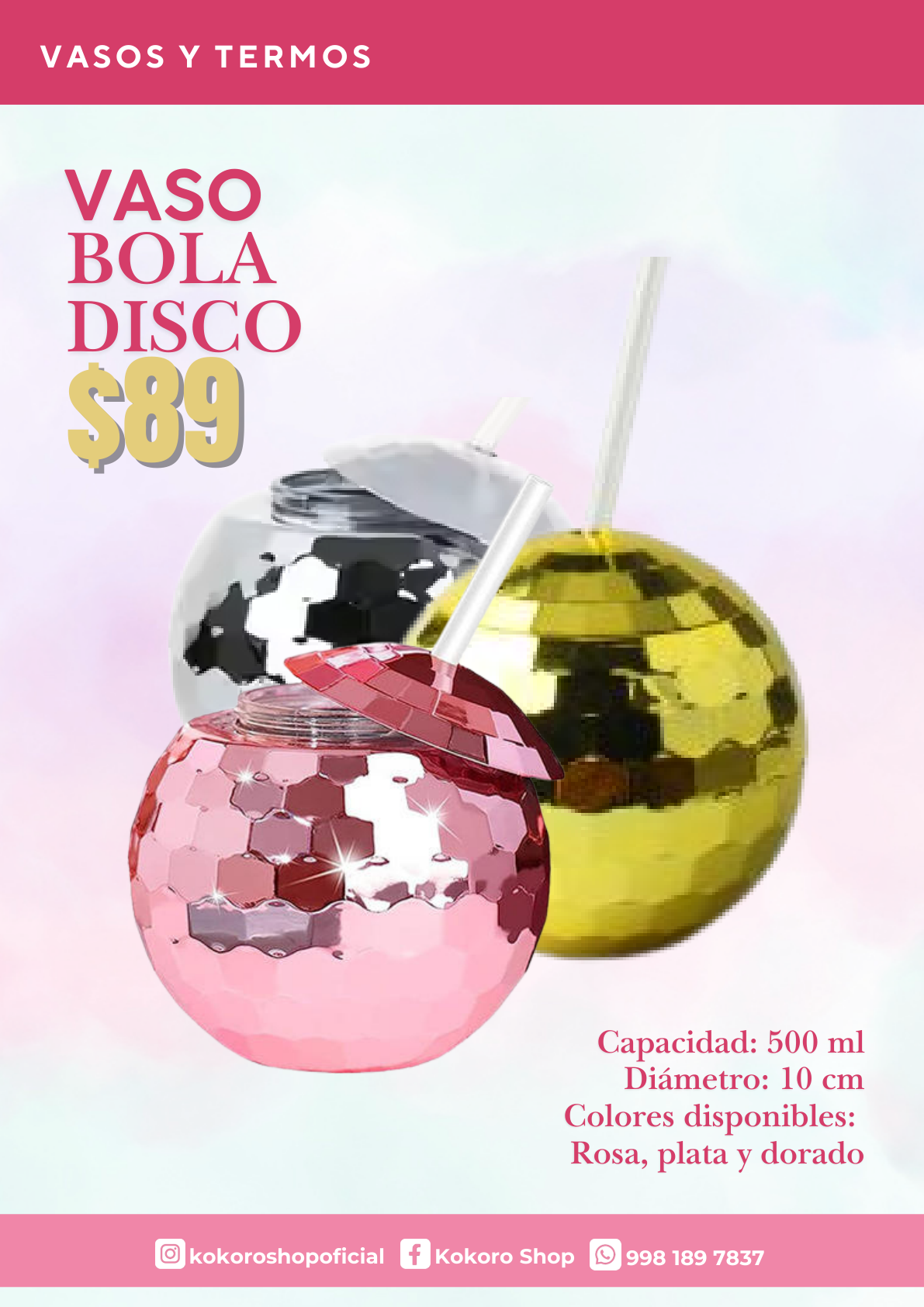 Vaso Bola Disco