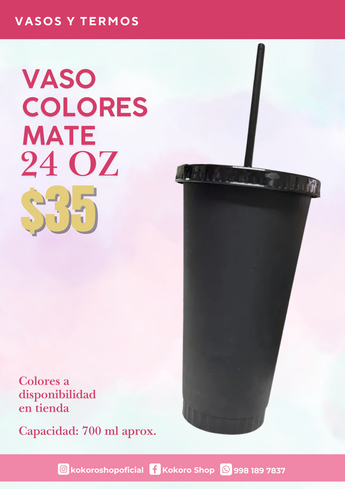 Vaso Mate 24 Oz